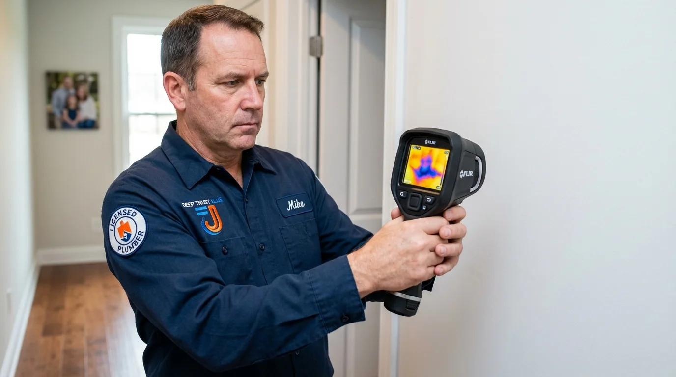 Thermal imaging leak detection by Johns Plumbing LLC in Mukilteo